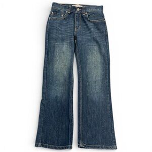 Levi's 505 Regular Fit Straight Leg Jeans Boys Size 16 Regular 28x26 Blue